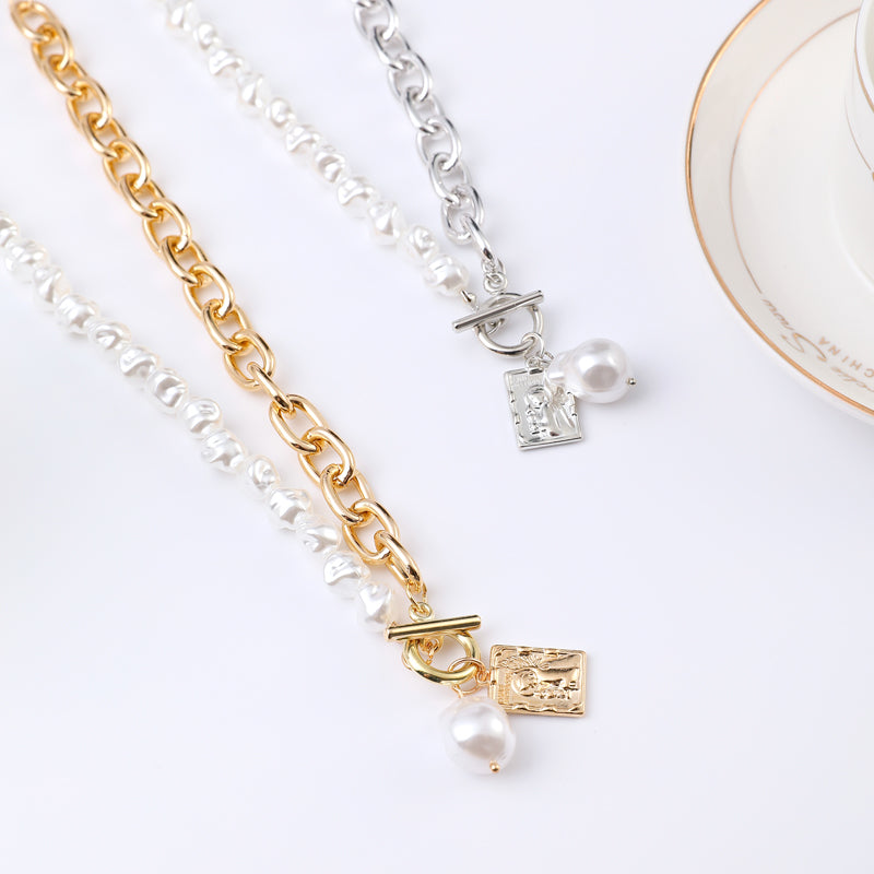 Vintage Baroque Pearl Necklace