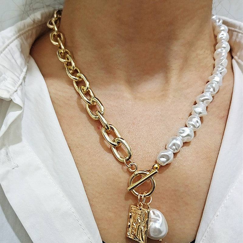 Vintage Baroque Pearl Necklace