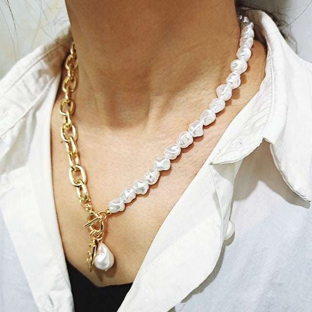 Vintage Baroque Pearl Necklace