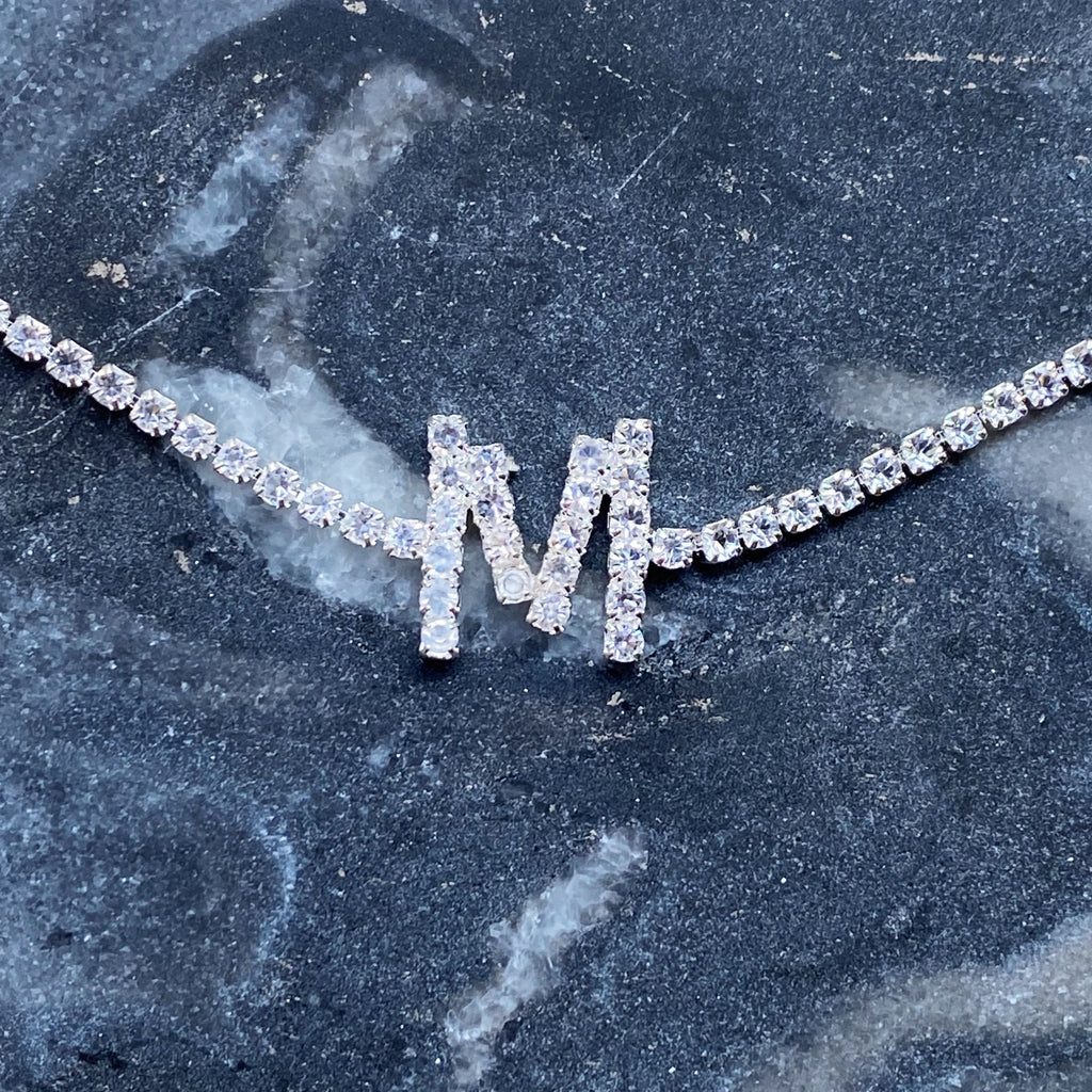 Sparkly Initial Anklet