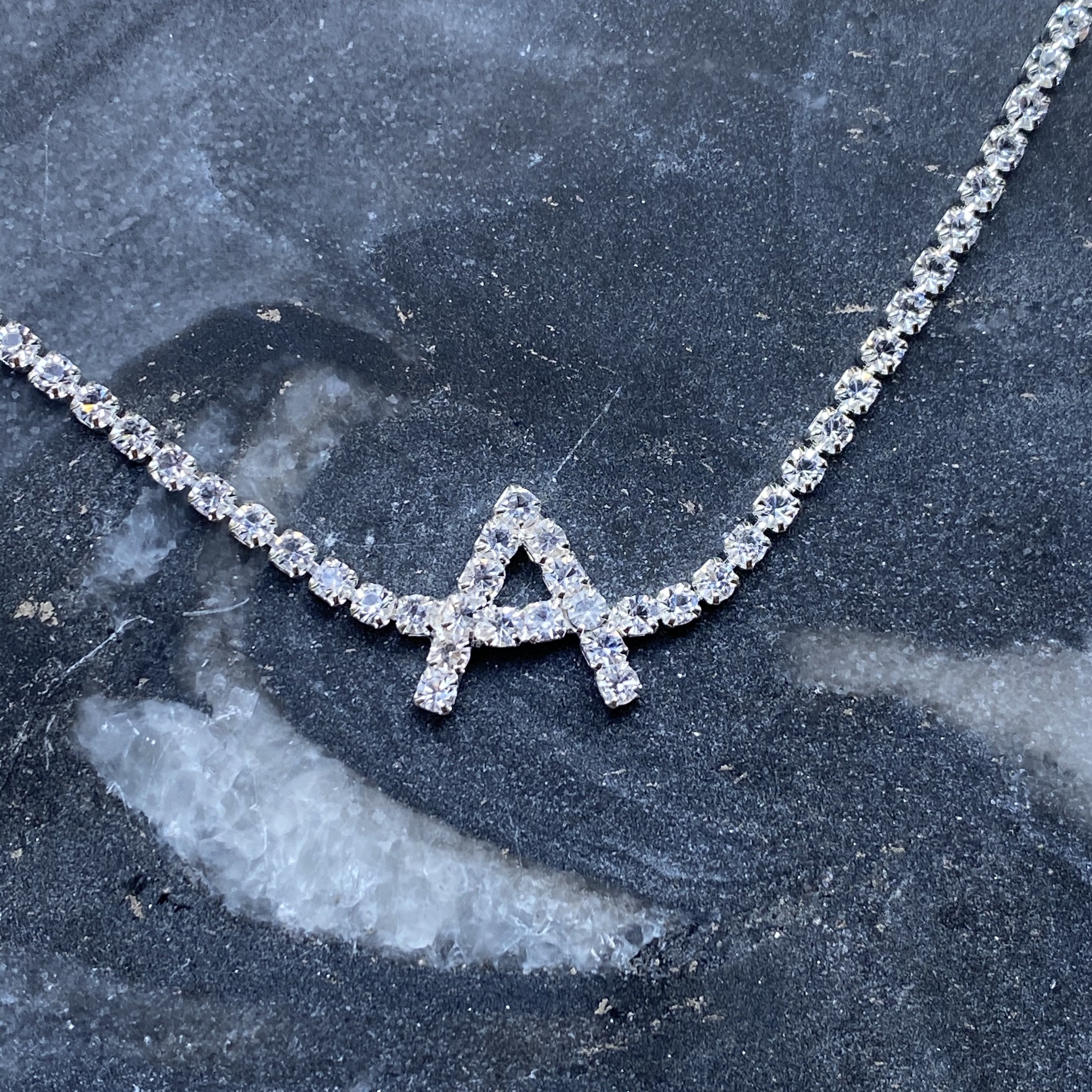 Sparkly Initial Anklet
