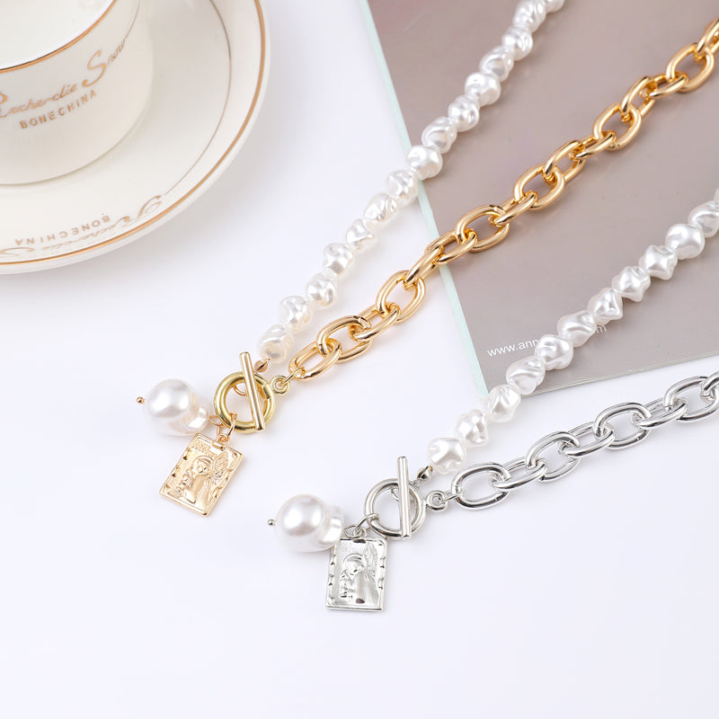 Vintage Baroque Pearl Necklace